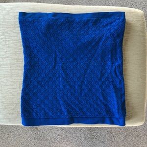 Free People Blue Honeycomb Tube Top